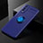 Custodia Silicone Ultra Sottile Morbida Cover con Magnetico Anello Supporto SD1 per Vivo iQOO U1 Blu