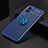 Custodia Silicone Ultra Sottile Morbida Cover con Magnetico Anello Supporto SD1 per Vivo Y53s 4G Blu