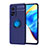 Custodia Silicone Ultra Sottile Morbida Cover con Magnetico Anello Supporto SD1 per Xiaomi Mi 10T 5G Blu