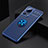Custodia Silicone Ultra Sottile Morbida Cover con Magnetico Anello Supporto SD1 per Xiaomi Mi 12 Lite NE 5G Blu