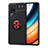 Custodia Silicone Ultra Sottile Morbida Cover con Magnetico Anello Supporto SD1 per Xiaomi Poco F4 5G