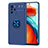 Custodia Silicone Ultra Sottile Morbida Cover con Magnetico Anello Supporto SD1 per Xiaomi Poco X3 GT 5G Blu