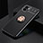Custodia Silicone Ultra Sottile Morbida Cover con Magnetico Anello Supporto SD1 per Xiaomi Redmi A2 Oro e Nero