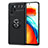 Custodia Silicone Ultra Sottile Morbida Cover con Magnetico Anello Supporto SD1 per Xiaomi Redmi Note 10 Pro 5G