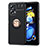 Custodia Silicone Ultra Sottile Morbida Cover con Magnetico Anello Supporto SD1 per Xiaomi Redmi Note 11T Pro 5G