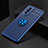 Custodia Silicone Ultra Sottile Morbida Cover con Magnetico Anello Supporto SD2 per Huawei Nova 10 Pro Blu