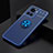 Custodia Silicone Ultra Sottile Morbida Cover con Magnetico Anello Supporto SD2 per OnePlus 10R 5G Blu