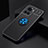 Custodia Silicone Ultra Sottile Morbida Cover con Magnetico Anello Supporto SD2 per OnePlus 10R 5G Blu e Nero