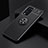 Custodia Silicone Ultra Sottile Morbida Cover con Magnetico Anello Supporto SD2 per OnePlus 9 Pro 5G