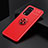 Custodia Silicone Ultra Sottile Morbida Cover con Magnetico Anello Supporto SD2 per OnePlus 9 Pro 5G