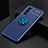 Custodia Silicone Ultra Sottile Morbida Cover con Magnetico Anello Supporto SD2 per OnePlus 9RT 5G