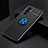 Custodia Silicone Ultra Sottile Morbida Cover con Magnetico Anello Supporto SD2 per OnePlus 9RT 5G Blu e Nero