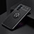 Custodia Silicone Ultra Sottile Morbida Cover con Magnetico Anello Supporto SD2 per OnePlus 9RT 5G Nero