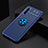 Custodia Silicone Ultra Sottile Morbida Cover con Magnetico Anello Supporto SD2 per OnePlus Nord CE 5G