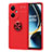 Custodia Silicone Ultra Sottile Morbida Cover con Magnetico Anello Supporto SD2 per OnePlus Nord N30 5G Rosso