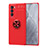 Custodia Silicone Ultra Sottile Morbida Cover con Magnetico Anello Supporto SD2 per Realme GT Master Explorer 5G Rosso