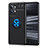 Custodia Silicone Ultra Sottile Morbida Cover con Magnetico Anello Supporto SD2 per Realme GT2 Pro 5G Blu e Nero