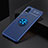 Custodia Silicone Ultra Sottile Morbida Cover con Magnetico Anello Supporto SD2 per Xiaomi Civi 1S 5G Blu