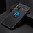 Custodia Silicone Ultra Sottile Morbida Cover con Magnetico Anello Supporto SD2 per Xiaomi Mi 11i 5G (2022) Blu e Nero