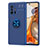 Custodia Silicone Ultra Sottile Morbida Cover con Magnetico Anello Supporto SD2 per Xiaomi Mi 11T 5G Blu