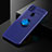 Custodia Silicone Ultra Sottile Morbida Cover con Magnetico Anello Supporto SD2 per Xiaomi POCO C3 Blu