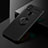 Custodia Silicone Ultra Sottile Morbida Cover con Magnetico Anello Supporto SD2 per Xiaomi Redmi 9 Activ Nero