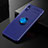 Custodia Silicone Ultra Sottile Morbida Cover con Magnetico Anello Supporto SD2 per Xiaomi Redmi 9i Blu