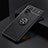 Custodia Silicone Ultra Sottile Morbida Cover con Magnetico Anello Supporto SD2 per Xiaomi Redmi Note 10 Pro 4G Nero