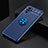 Custodia Silicone Ultra Sottile Morbida Cover con Magnetico Anello Supporto SD2 per Xiaomi Redmi Note 11 SE India 4G Blu