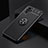 Custodia Silicone Ultra Sottile Morbida Cover con Magnetico Anello Supporto SD2 per Xiaomi Redmi Note 11 SE India 4G Nero