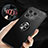 Custodia Silicone Ultra Sottile Morbida Cover con Magnetico Anello Supporto SD3 per OnePlus 10 Pro 5G