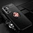 Custodia Silicone Ultra Sottile Morbida Cover con Magnetico Anello Supporto SD3 per OnePlus 9RT 5G