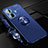 Custodia Silicone Ultra Sottile Morbida Cover con Magnetico Anello Supporto SD3 per Vivo iQOO Z6 Pro 5G Blu