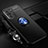 Custodia Silicone Ultra Sottile Morbida Cover con Magnetico Anello Supporto SD3 per Xiaomi Mi 11X Pro 5G Blu e Nero