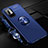 Custodia Silicone Ultra Sottile Morbida Cover con Magnetico Anello Supporto SD3 per Xiaomi Redmi Note 11 SE 5G Blu