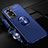 Custodia Silicone Ultra Sottile Morbida Cover con Magnetico Anello Supporto SD3 per Xiaomi Redmi Note 11E Pro 5G