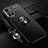 Custodia Silicone Ultra Sottile Morbida Cover con Magnetico Anello Supporto SD3 per Xiaomi Redmi Note 11S 5G Nero
