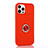 Custodia Silicone Ultra Sottile Morbida Cover con Magnetico Anello Supporto T01 per Apple iPhone 12 Pro