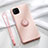 Custodia Silicone Ultra Sottile Morbida Cover con Magnetico Anello Supporto T01 per Huawei Nova 6 SE