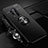 Custodia Silicone Ultra Sottile Morbida Cover con Magnetico Anello Supporto T01 per OnePlus 8 Pro Nero