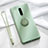 Custodia Silicone Ultra Sottile Morbida Cover con Magnetico Anello Supporto T01 per Oppo R17 Pro