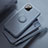 Custodia Silicone Ultra Sottile Morbida Cover con Magnetico Anello Supporto T02 per Apple iPhone 11 Pro