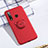 Custodia Silicone Ultra Sottile Morbida Cover con Magnetico Anello Supporto T02 per Huawei Honor 20i Rosso