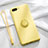 Custodia Silicone Ultra Sottile Morbida Cover con Magnetico Anello Supporto T02 per Oppo K1 Giallo