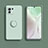 Custodia Silicone Ultra Sottile Morbida Cover con Magnetico Anello Supporto T02 per Xiaomi Mi 11 Lite 5G Verde Pastello