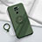 Custodia Silicone Ultra Sottile Morbida Cover con Magnetico Anello Supporto T02 per Xiaomi Redmi 10X 4G Verde