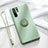 Custodia Silicone Ultra Sottile Morbida Cover con Magnetico Anello Supporto T03 per Huawei P30 Pro Verde