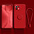Custodia Silicone Ultra Sottile Morbida Cover con Magnetico Anello Supporto T03 per Xiaomi Mi 11 Lite 5G Rosso