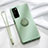 Custodia Silicone Ultra Sottile Morbida Cover con Magnetico Anello Supporto T04 per Huawei Honor V30 5G