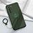 Custodia Silicone Ultra Sottile Morbida Cover con Magnetico Anello Supporto T04 per Huawei Nova 7 SE 5G Verde